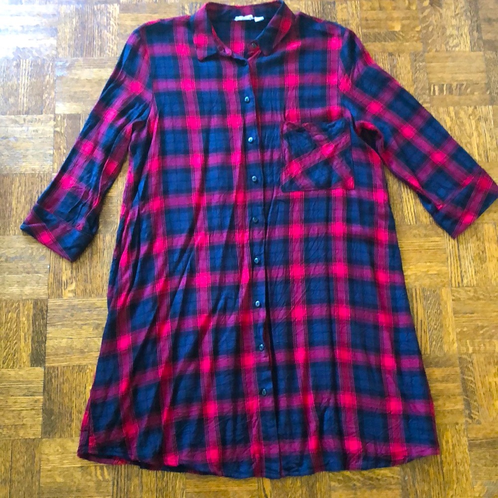 Plaid swing dress